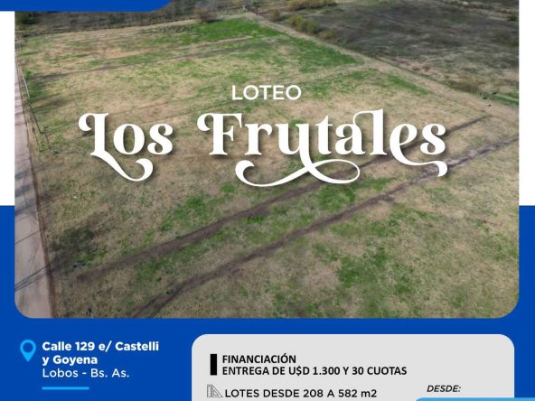 Cepeda Propiedades | LOTEO "LOS FRUTALES" LOBOS